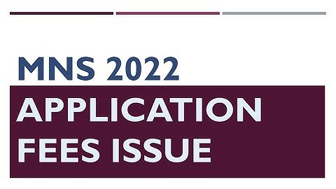 MNS 2022 Application fee issue | OBC category selection doubt | @flora_fauna23