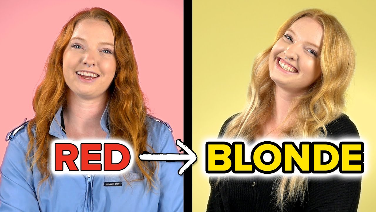 A Redheaded Woman Goes Blonde For A Week Youtube