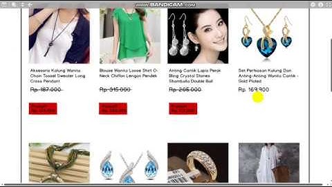 Tampilan Halaman Toko Online Versi PC (Menggunakan Balsamiq Mockups)