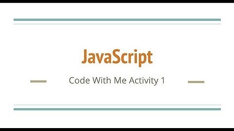 JavaScript Code Challenge #1 Alert Me!