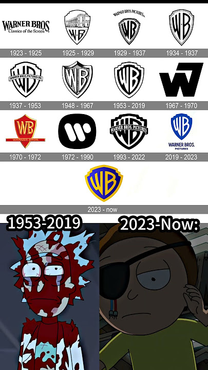 Warner Bros logo evolution #meme #rickandmorty