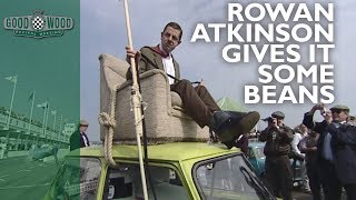 Mr. Bean takes over Goodwood in classic Mini