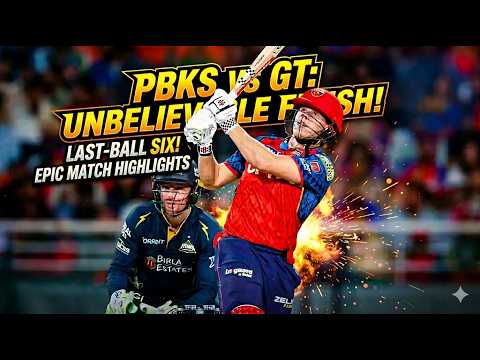 PBKS vs GT IPL 2026: Match 5 highlights 🏏🔥 | Last-Ball Six!