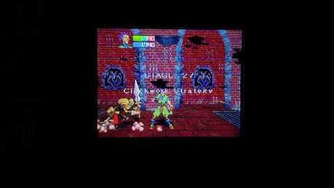 Playing Guardian Heroes Using RetroTINK Scart to Component Sega Saturn on Sony Trinitron Wega