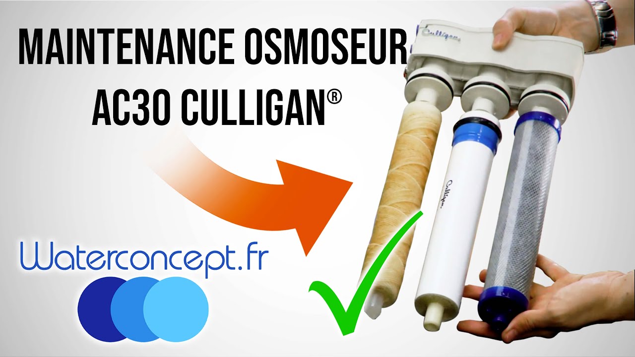 Maintenance / Entretien Osmoseur Culligan® AC30 (Aqua-cleer) 