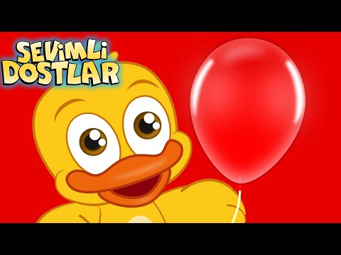 Kırmızı Balonum | Sevimli Dostlar ile renkleri öğreniyorum | Learn Colors Kids Songs Nursery Rhymes