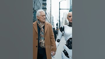 Walking with my girlfriend  #robot #ai #humanoidrobot #aiart #scifi #shorts #animation #future #tech