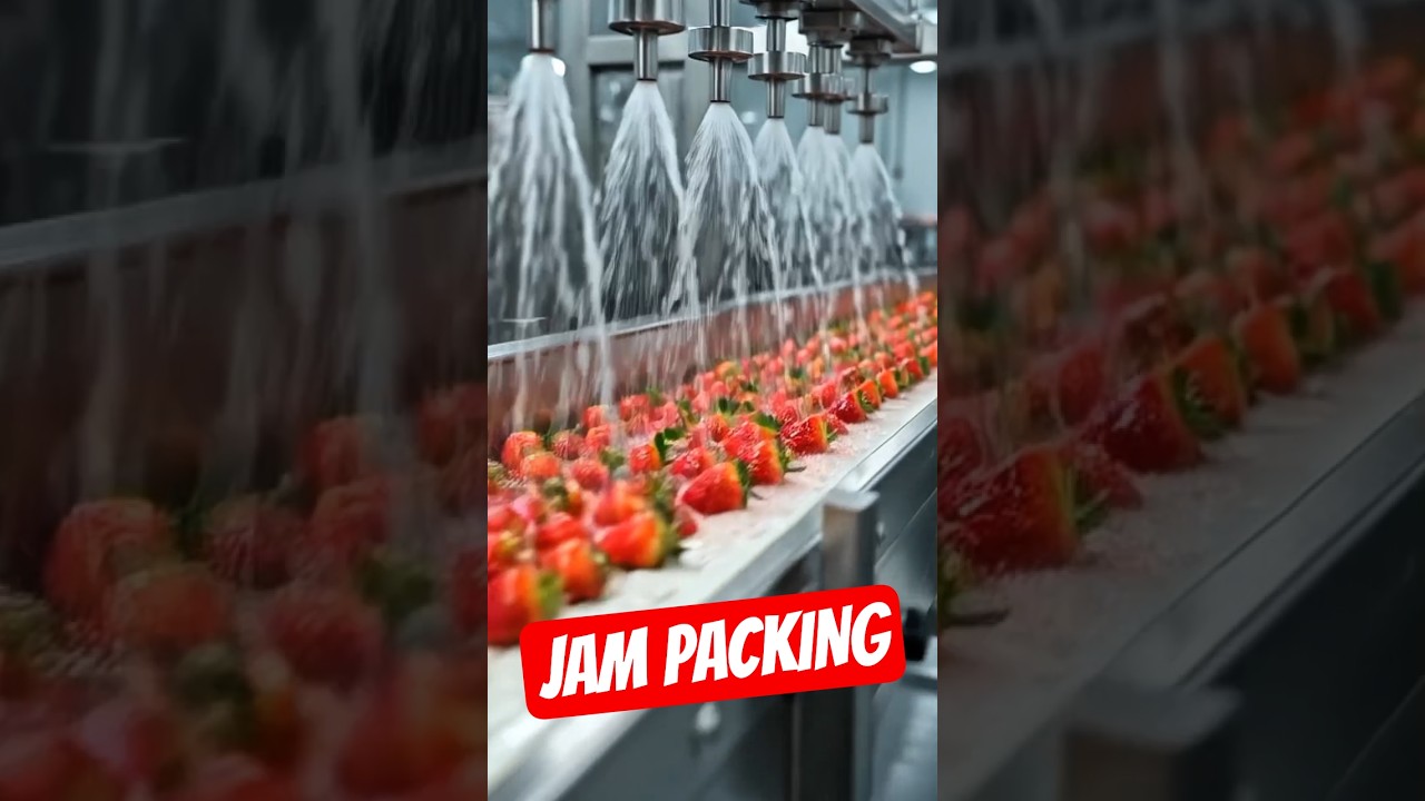Industrial Strawberry Jam: Automated Packaging & Labeling 🍓