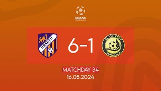 IDBank Premier League. Matchday 34. FC Urartu - FC Alashkert (16.05.2024)