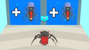 Merge Horror Choo Choo Train New Update - Merge Spider Train Game Part 1