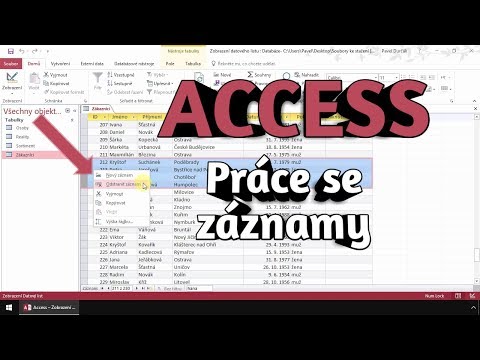 Video: Čo je záznam v Accesse?