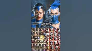 Kitana Character Selection Comparison in Mk9 , MkX , Mk11 and Mk1 Khaos Reigns #mortalkombat1havik