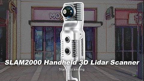 SLAM2000 Handheld 3D Lidar Scanner Support Static Scanning-Higher Resolution Point Cloud Data