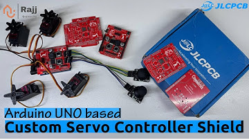 Custom Servo controller shield design for Arduino UNO