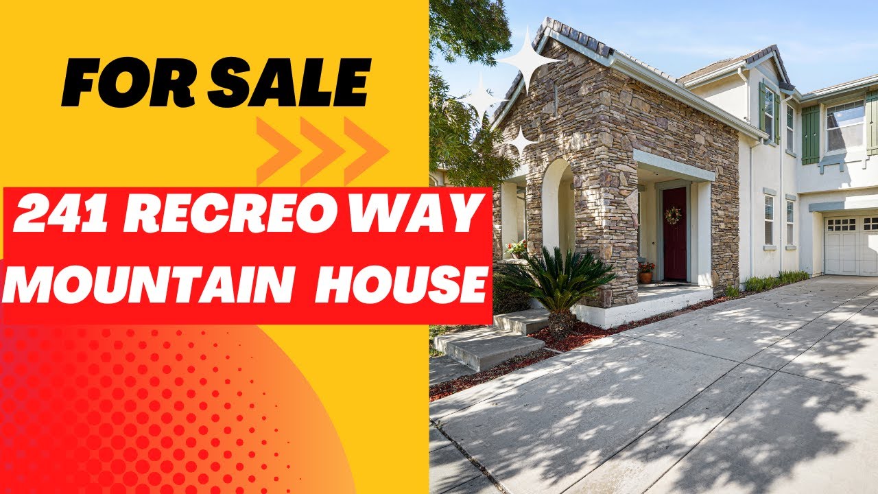 For Sale Upgraded Property Big Finished Backyard 241 W Recreo Way, Mountain House, CA YouTube