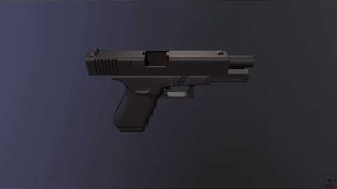 3D Model Render - Glock G17 Gen4 (High Poly)