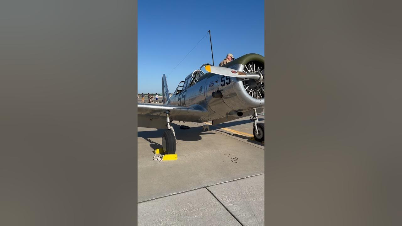 Classic War Plane On Display. Tinker Air Base Air Show. Oklahoma City