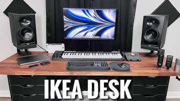 IKEA HACK DESK - The PERFECT Desk For Your Home Studio!