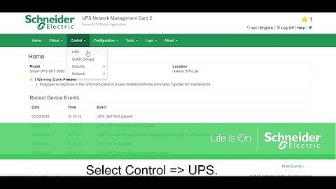 How to disable bypass in Smart UPS through NMC2