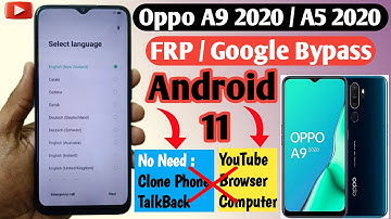 Oppo A9 2020 FRP Bypass Android 11 | Without Computer | All Oppo FRP Bypass Android 11