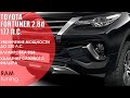 Новый Toyota Fortuner 2.8d удаление сажевого фильтра, глушим клапан ЕГР,  чип-тюнинг до 220 л.с.