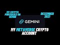My Crypto Purchases On Gemini - December 2021