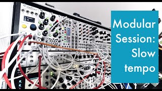 Modular Synth Session #81 Triplet, Slow temp with 4ms EO, DLD, uRings, MI Plaits, Beads, etc.