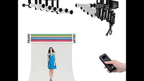 How to set up Fotoconic 3/ 4/ 6 Rollers Motorized Electric Background Support System