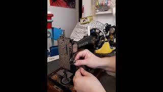 How to thread the machine - singer 128 k