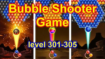 Bubble Shooter Level 301-305 Fun Game On Cell Phone
