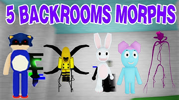 UPDATE - HOW TO GET *ALL 5 NEW BACKROOMS MORPHS* in Find The Backrooms Morphs