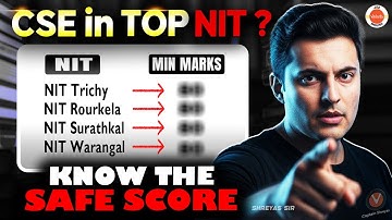 Minimum Marks for NIT CSE❓Expected Cutoff JEE Mains 2026🔥Shreyas Sir