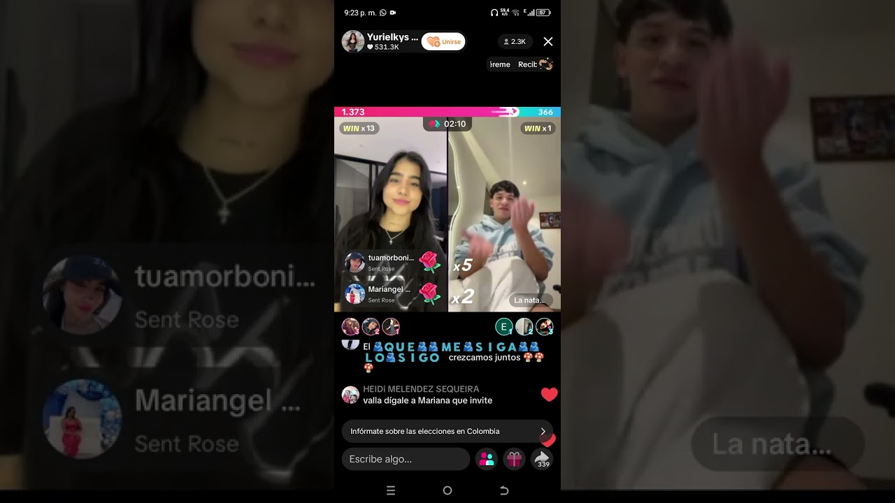 Por primera vez se conocieron Yuri y la Natacha que linda 🥰