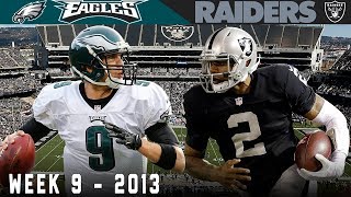 Check out the 2013 week 9 game highlights between philadelphia eagles
and oakland raiders! #classicgamehighlights #eagles #raiders nfl
throwback is y...