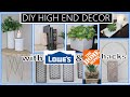 DIY HIGH END ROOM DECOR with Lowes and Home Depot HACKS! | Of course some DOLLAR TREE too!