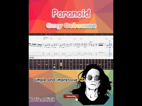 ozzy osbourne paranoid tabs