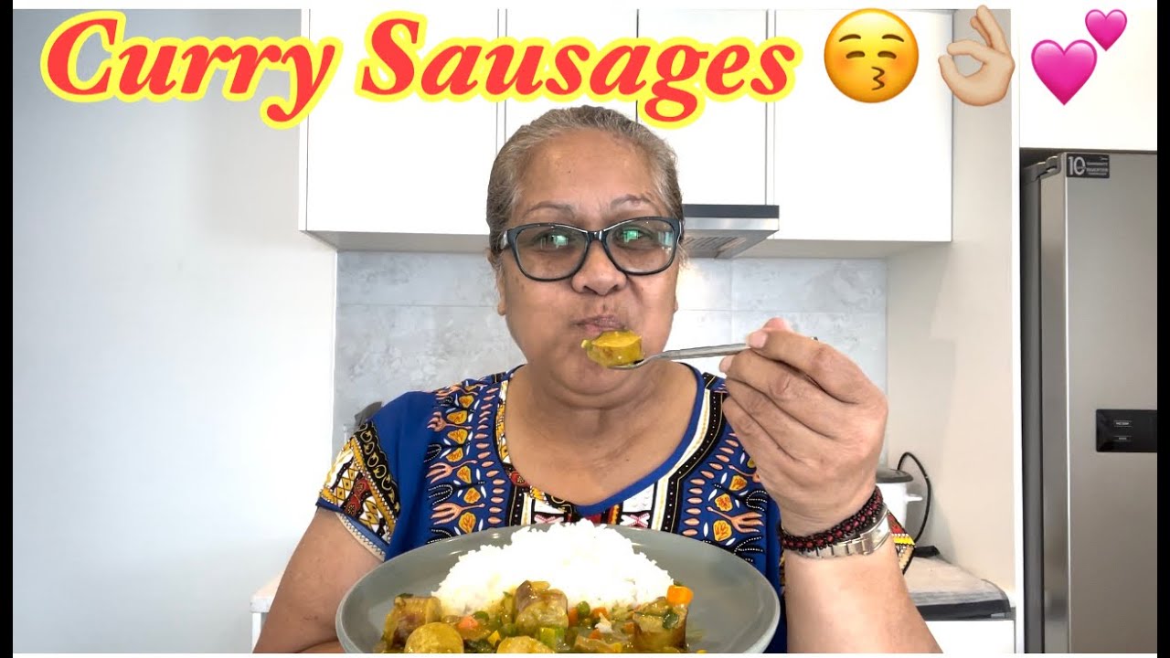 COOK CURRY SAUSAGES WITH ME | A VIEWER AT MY DOOR | #familyvlogs #polytube #curryrecipe