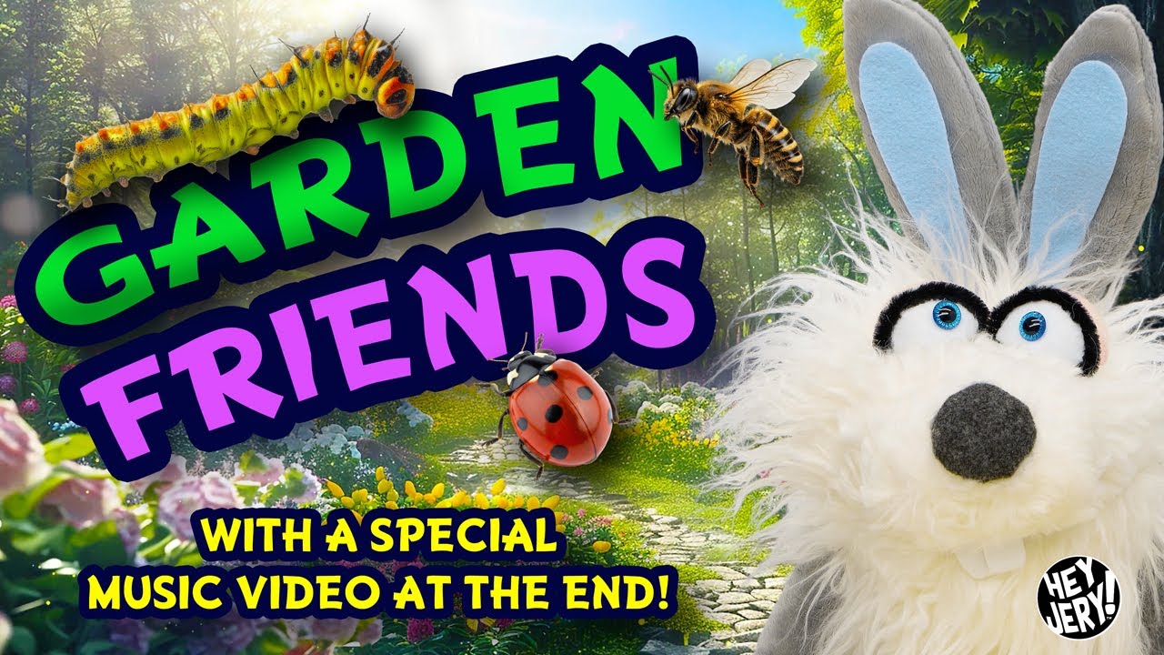 🦋 Garden Bugs Song for Kids 🐞 | Learn & Sing Along | Hey Jery!