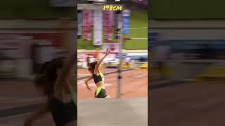 Yaroslava Mahuchikh, 198cm! #trackandfield #highjump #viral #sport #shorts #beautiful