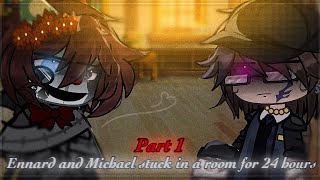 Ennard and Michael stuck in a room for 24 hours | FNaF | Gacha Club | Mennard | Challenge