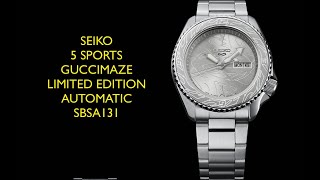 Seiko 5 Sports Guccimaze Automatic Limited Edition Sbsa131 Watch Review Valjoux Relogios