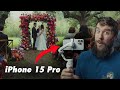 Filming a wedding with the iphone 15 pro  wedding filmmaking behind the scenes