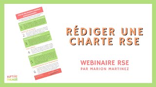 Rédiger une charte RSE