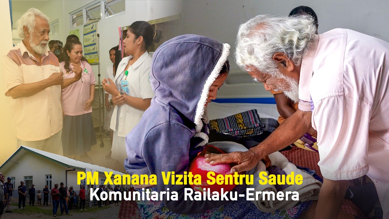 PM Xanana Vizita Sentru Saude Komunitaria Railaku-Ermera