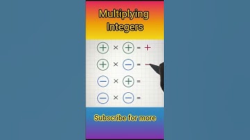 Multiplying Integers | Positive and Negative Numbers #maths #mathstricks #multiplication #tutorial