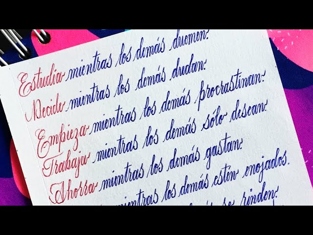 ✓ Como Escribir Frases Bonitas en Caligrafía ??????? con Lapicero |  Letras Lindas Pablo Bermúdez - YouTube