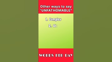DIFFERENT WAYS TO SAY "UNFATHOMABLE" #englishlearners #englishlearning #youtubeshorts