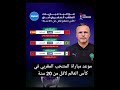 موعد وتوقيت مباراة المنتخب المغربي لأقل من 20 سنة في كأس العالم