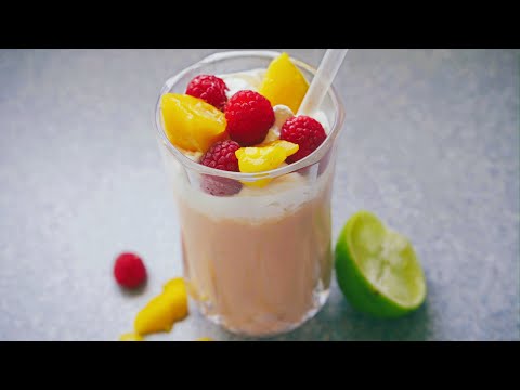How To Make A Healthy Raspberry Mango Smoothie | Tasty