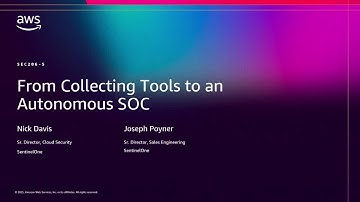 AWS re:Invent 2025 - From collecting tools to an autonomous SOC (SEC206)